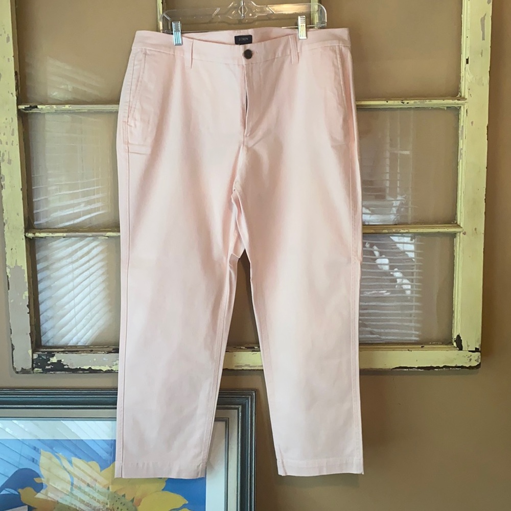 J Crew Pink Boyfriend Pant - 16